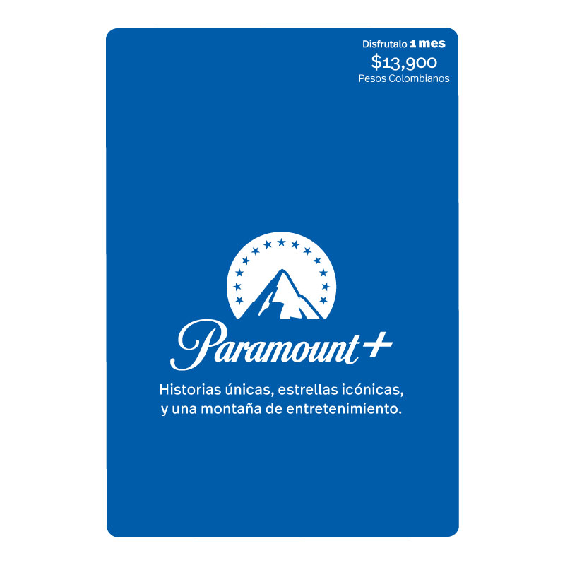 Paramount+ Tarjeta de Regalo 1 Mes Digital | Colombia - Comprar en LATAMPLAY Colombia