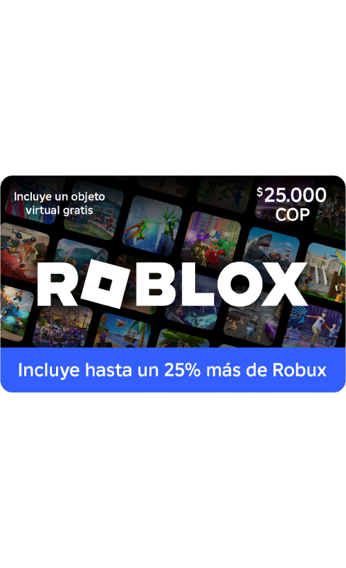 Roblox Tarjeta de Regalo 50.000 Robux Digital | Colombia - Comprar en LATAMPLAY Colombia
