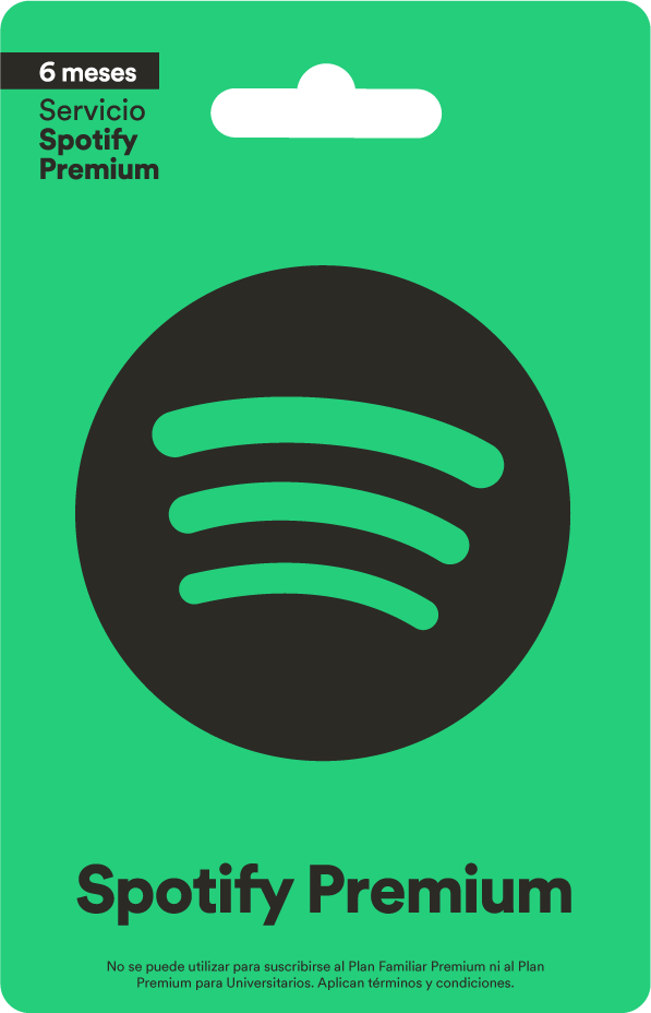 Spotify Premium Tarjeta de Regalo 6 Meses (Colombia) | Prepago | Colombia - Comprar en LATAMPLAY Colombia