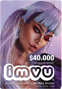 IMVU Tarjeta de Regalo 20 USD (48.000 COP) Digital | Colombia - Comprar en LATAMPLAY Colombia